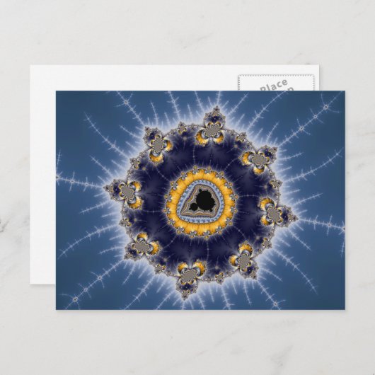 Golden Mandelbrot - Fractal Briefkaart (Voorkant / Achterkant)