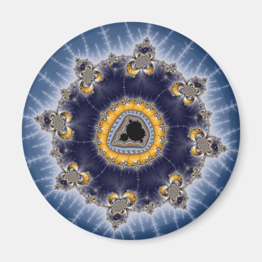 Golden Mandelbrot - Fractal Magneet (Voorkant)