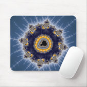 Golden Mandelbrot - Fractal Mousepad Muismat (Met muis)