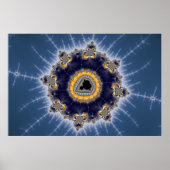 Golden Mandelbrot - Fractal Poster (Voorkant)