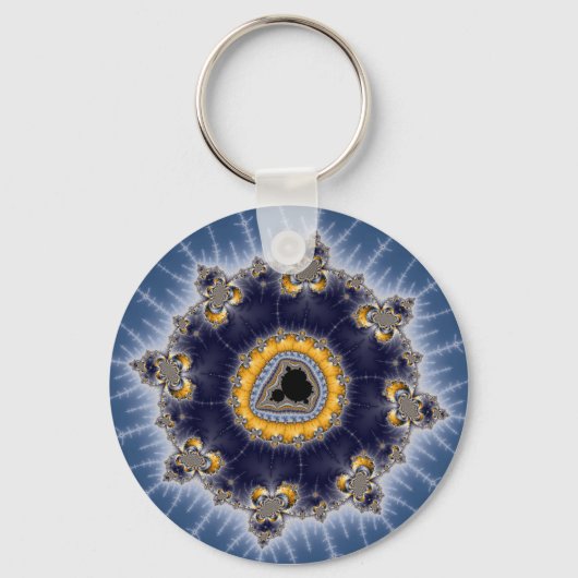 Golden Mandelbrot - Fractal Sleutelhanger (Voorkant)