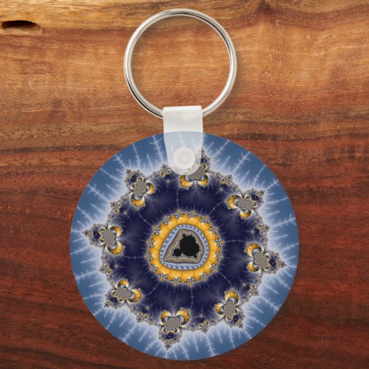 Golden Mandelbrot - Fractal Sleutelhanger (Voorkant)