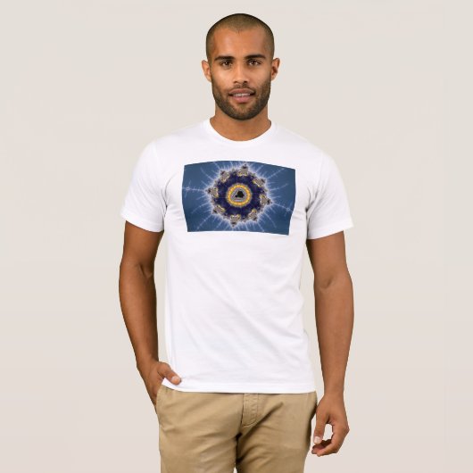 Golden Mandelbrot - Fractal T-shirt (Voorkant volledig)