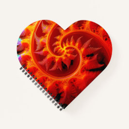 Golden Mandelbrot Set With Fern Accents Notitieboek