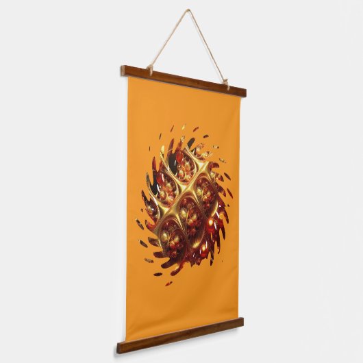 Golden Mandelbrot - Spinning About Hangend Wandkleed (Gebogen)