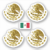 Golden manjas van Mexico Sticker (Voorkant)