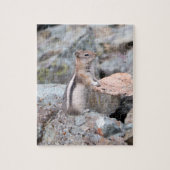 Golden Mantled Ground Squirrel bij Glacier II Legpuzzel (Verticaal)