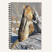 Golden Mantled Ground Squirrel Foto Notitieboek (Voorkant)