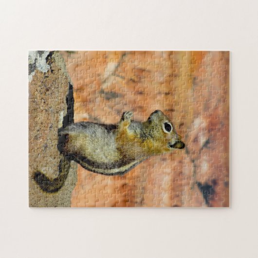 Golden Mantled Ground Squirrel. Legpuzzel (Horizontaal)
