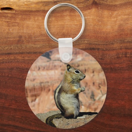 Golden Mantled Ground Squirrel Sleutelhanger (Voorkant)