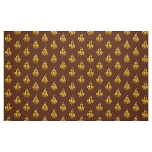 Golden Maple Leaf Fabric Stof (Fat Quarter)