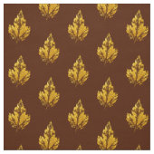 Golden Maple Leaf Fabric Stof (Swatch)
