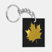 Golden maple leaf sleutelhanger (Voorkant Links)