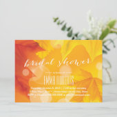 Golden Maple Leaves Autumn Vrijgezellenfeest Kaart (Staand voorkant)