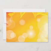 Golden Maple Leaves Autumn Vrijgezellenfeest Kaart (Achterkant)