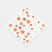 Golden Maple Leaves Herfst Botanical Servet (Hoek)