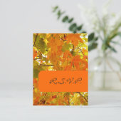 Golden Maple, RSVP briefkaarten, voor 5x7 uitnodig Uitnodiging Briefkaart (Staand voorkant)