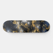 Golden Marble Dark Sterrennacht Space Lover Galaxy Persoonlijk Skateboard (Horizontaal)