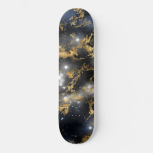 Golden Marble Dark Sterrennacht Space Lover Galaxy Persoonlijk Skateboard