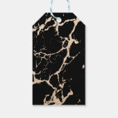 Golden Marble Elegance Black Cadeaulabel (Achterkant)