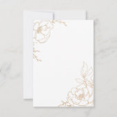 Golden Marble Elegance RSVP Kaartje (Achterkant)