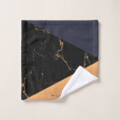 Golden Marble Geometric Bad Handdoek (Wasdoekje)