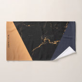 Golden Marble Geometric Bad Handdoek (Handdoek)