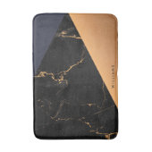 Golden Marble Geometric Badmat (Voorkant Verticaal)