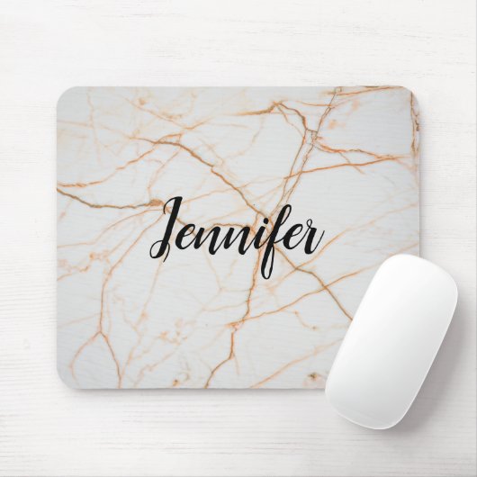 Golden Marble Monogram Muismat (Met muis)