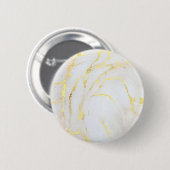 Golden Marble Sjabloon Trendy Elegant Custom Ronde Button 5,7 Cm (Voorkant /achterkant)