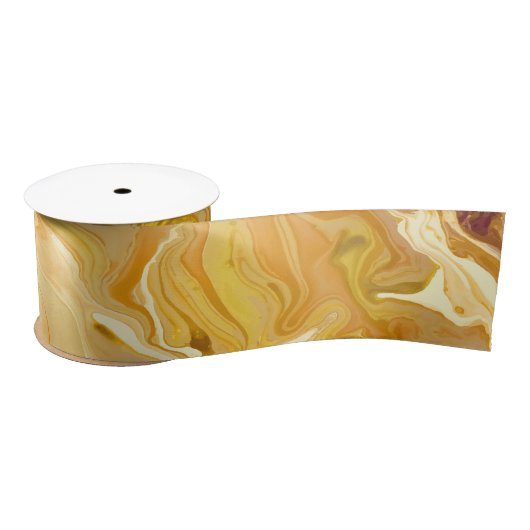Golden Marble Texture Satijnen Lint (Spoel)