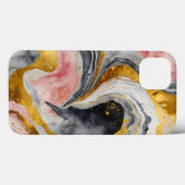 Golden Marble Whirls Case-Mate iPhone Case (Achterkant (horizontaal))