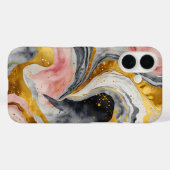 Golden Marble Whirls Case-Mate iPhone Case (Achterkant (horizontaal))