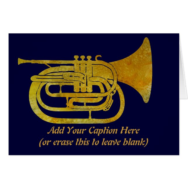 Golden Marching French Horn (Voorkant Horizontaal)
