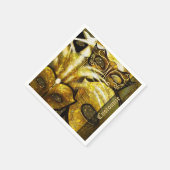 Golden Mardi Gras Maskins Servetten (Hoek)