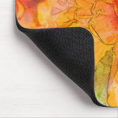 Golden Marigold Flower Waterverf Muismat (Hoek)