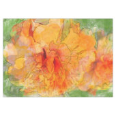 Golden Marigold Flower Waterverf Tafelkleed (Voorkant (Horizontaal))