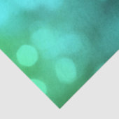 Golden Marigold op Blauwgroen Bokeh Tissuepapier (Detail)