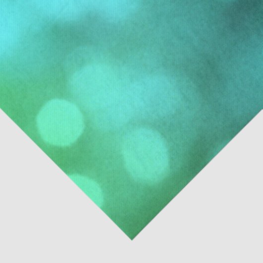 Golden Marigold op Blauwgroen Bokeh Tissuepapier (Detail)