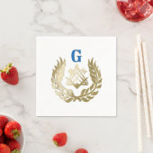 Golden masonry-symbool servetten (Insitu)