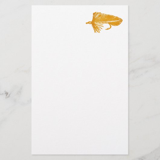 "Golden Matuka Streamer" Trout Fly Stationery Briefpapier (Voorkant)