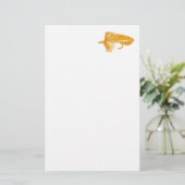 "Golden Matuka Streamer" Trout Fly Stationery Briefpapier (Staand voorkant)
