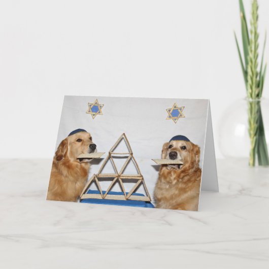 Golden Matzo Fun Pascha Kaart (Voorkant)