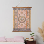 Golden Maze – Modern Moroccan Geometry Hangend Wandkleed (Slaapkamer)