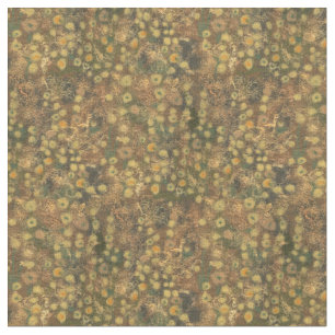 Golden Meadow, abstract, groen olijfgroen Stof
