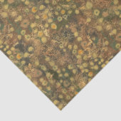 Golden Meadow, abstract, groen olijfgroen Tissuepapier (Detail)