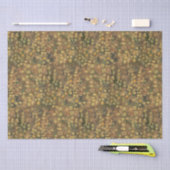 Golden Meadow, abstract, groen olijfgroen Tissuepapier (Craft)