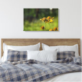 Golden Meadow Bloem Canvas Afdruk (Insitu (Slaapkamer))