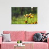 Golden Meadow Bloem Canvas Afdruk (Insitu (Woonkamer))