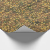 Golden Meadow, felwol textuur olijfgeel Cadeaupapier (Hoek)